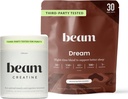 Beam Dream Sleep Powder & Creatine Bundle, Third Party Tested Natural Sleep Aid & Recovery Supplement with Micronized Creatine Monohydrate, Unflavored Pure Creatine Powder for Muscle Strength, Energy