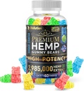 WELLUTION Sugar-Coated Hemp Gummies – High Potency 2,985,000 MCG – Natural Fruity Bears for Relaxation and Peace - Fast-Acting - 60ct