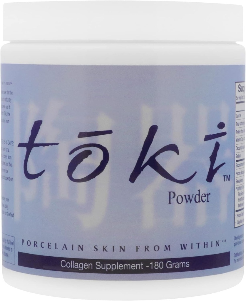 Lane Innovative - Toki Powder, Collagen Supplement for Skin, Collagen Peptides for Anti-Aging, Anti-Wrinkle Formula, Helps Reduce Age Spots, Peptides for Youthful Skin (30 Servings)