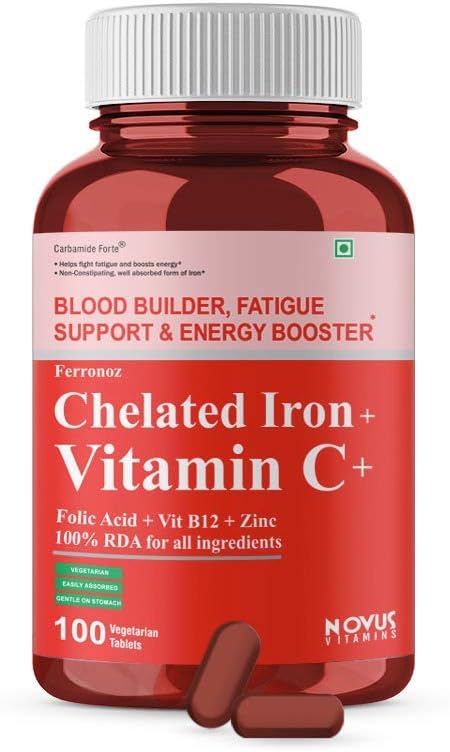 Ifra Carbamide Forte Chelated Iron with Vitamin C, B12, Folic Acid & Zn – 100 Tablets