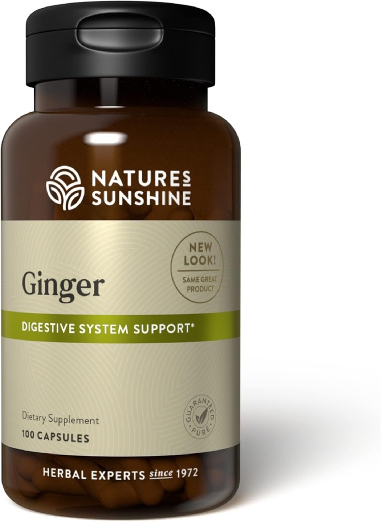Nature's Sunshine Ginger, 100 Capsules