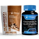 WELLNESS LABSRX Mushroom Powder 2000mg - Magnesium Glycinate Capsules - 750mg | Bundle