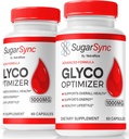 NutraRize (2 Pack) Sugar Sync Glyco Optimizer Capsules, Official SugarSync Glyco Optimiser, Sugar Sync Joint Optimizer, Sugar Sync Gluco Cleanse Formula, SugarSync Glycol Reviews (120 Capsules)