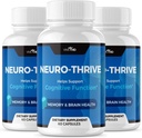 Vive MD Neuro Thrive Brain Supplement - Official Formula - Neuro Thrive PQQ, Neuro Thrive, Extra Strength with Ginkgo Biloba Extract, Siberian Ginseng Extract - (3 Pack)
