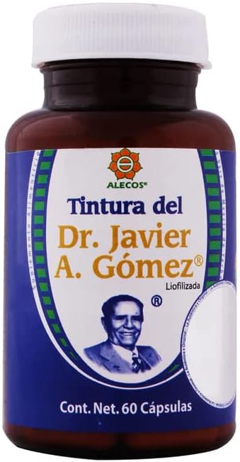 Cápsulas Alecos de Tintura Liofilizada del Dr. Javier A. Gómez, Frasco con, White, 60 Count (Pack of 1), 60.0 grams