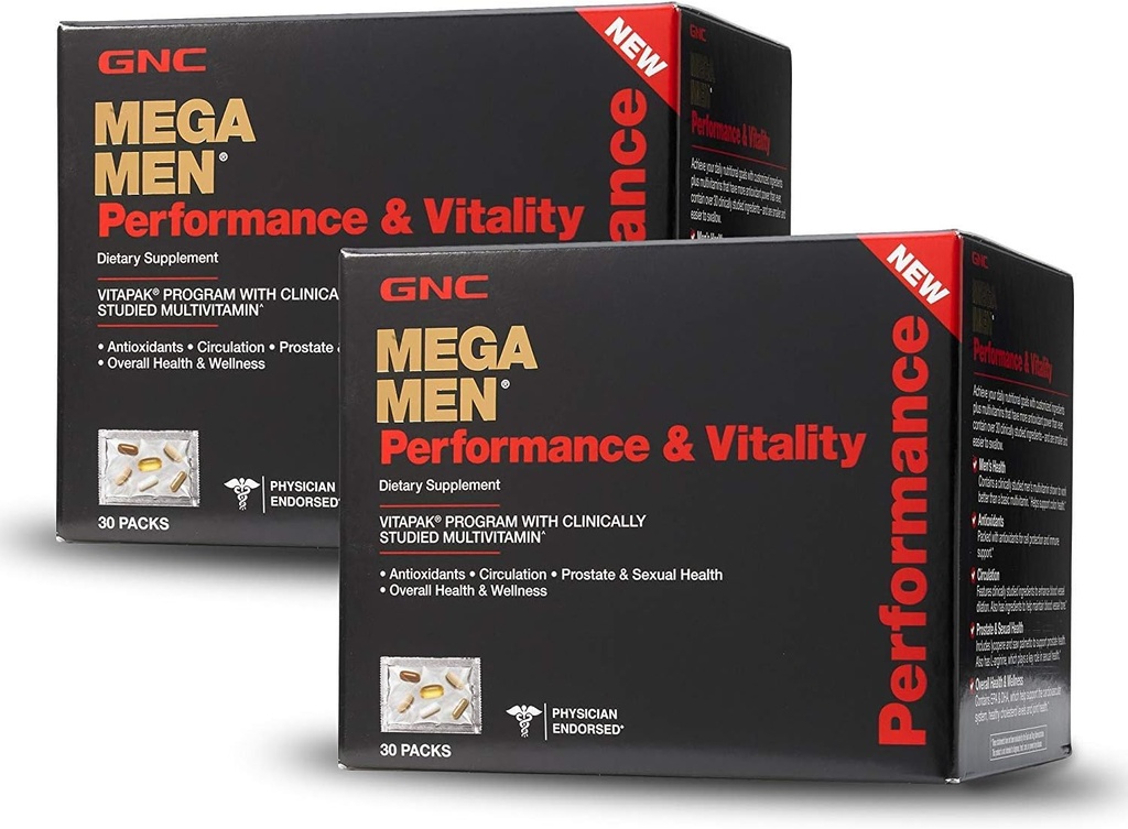 GNC Mega Men Performance Vitality - 30 Packs