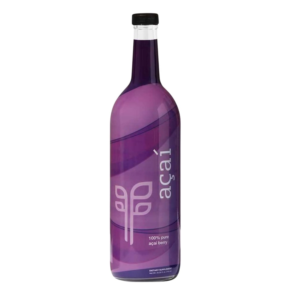 Pure 100% Acai (750 ml) Superfruit Juice - Packed with Antioxidants, Essential Fatty Acids & Phytonutrients. Sugar-free, No Dilution, Gluten-Free & Kosher