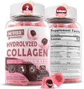 Hydrolyzed Collagen Peptides, Marine Gummies for Women Men, Multi Collagen Type I II III V & X for Hair Growth, Healthy Skin Nails - Collagen Gummy w/Hair Vitamins Biotin Keratin & Vitamin D3, 120Cts