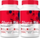 (2 Pack) GlucoBio Capsules, Official Gluco Bio Support Supplement, All Natural Formula to Support Overall Health and Wellness, Premium Vitamin Pills, GlucoBio Reviews (120 Capsules)