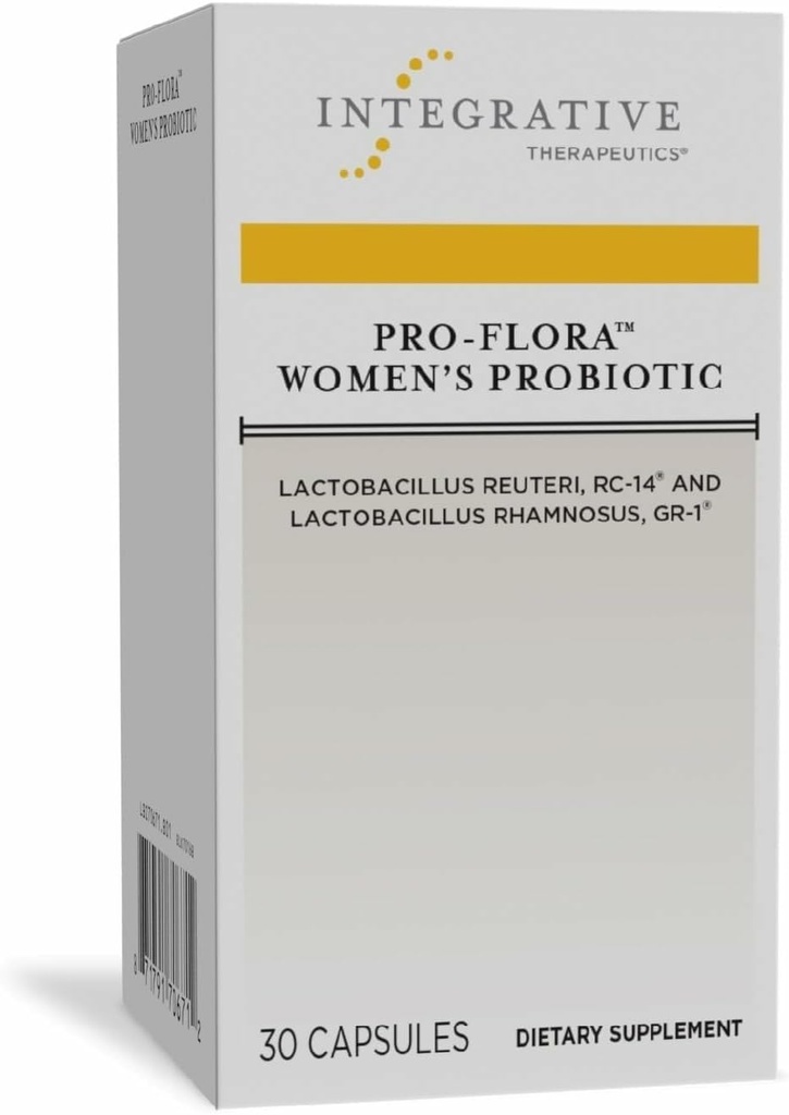 Integrative Therapeutics Pro-Flora Women’s Probiotic - Vaginal Health Probiotic - Supports Urogenital Health in Women* - Gluten-Free - 30 Capsules (30 Capsules)