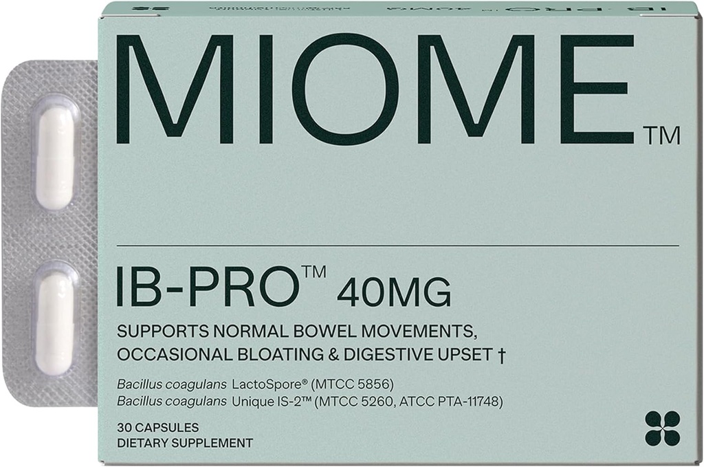 IB-PRO Bacillus Coagulans Probiotic - 2-1 Lactospore & Unique is-2 for Occasional Constipation, Bloating & Digestive Upset - 3rd Party Verified - 30 Capsules