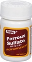 Rugby Ferrous Sulfate 325mg Tablets - Iron Supplement for Women and Men - 100 Count (1 Pack)
