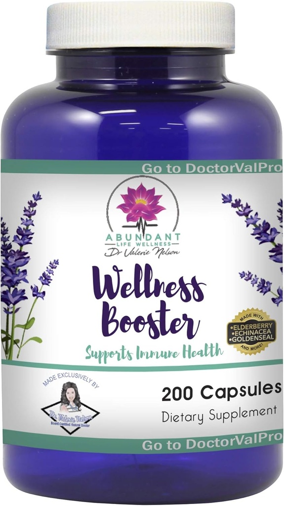 Echinacea Elderberry Goldenseal & More - 200 Caps - Wellness Boosters