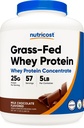 Nutricost Grass-Fed Whey Protein Concentrate (Chocolate) 5LBS - Undenatured, Non-GMO, Natural Flavors…
