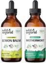 Wild & Organic Lemon Balm Tincture 4 fl oz & Motherwort Tincture 4 fl oz