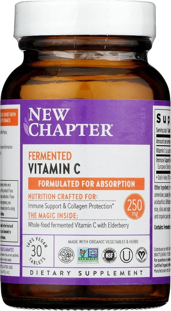 New Chapter Fermented Vitamin c, 30 Count
