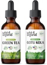 Wild & Organic Green Tea Tincture 2 fl oz & Gotu Kola Tincture 2 fl oz