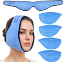 Ice Pack for Wisdom Teeth Removal with 4 Reusable Hot Cold Gel Packs, Wisdom Teeth Ice Pack Head Wrap for Tonsillectomy, TMJ, Tooth Extraction, Jaw Pain, Oral Surgery, Cosmetic Injection