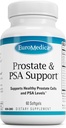 EuroMedica Prostate and PSA Support - Dietary Supplement for Healthy Prostate & Hormone Balance Support - Herbal Supplement with Curcumin, Turmeric Essential Oil & Grape Seed Extract - 60 Softgels
