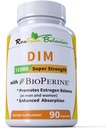 DIM Supplement 125mg - DIM Diindolylmethane Plus BioPerine 90-Day Supply of DIM for Estrogen Balance, Hormone Menopause Balance, Acne Support, Hair Skin and Nails