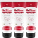 K-Plus Potassium Gluconate Renal Gel Plus Cranberry and EPA for Dogs and Cats - Veterinarian Approved Renal Supplement - Supports Potassium Balance -(3 Pack)