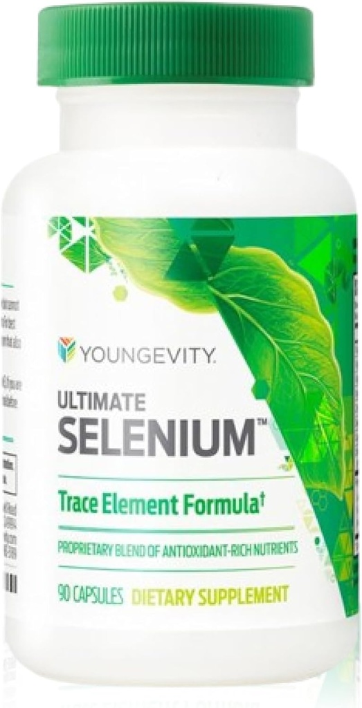 Youngevity Ultimate Selenium + Cofactors - Essential Mineral Supplement for Immune Support, Antioxidant Defense, Thyroid Function, and Cellular Health (I-selenomethionine) - (90 Capsules)
