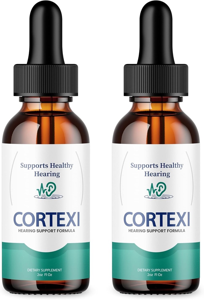 (2 Pack) Cortexi Ear Drops - Official Formula - Cortexi Tinnitus Treatment Cortexi Hearing Support Drops, Cortexi for ringing in ears, Cortexi Supplement Drops Maximum Strength New Improved (2 oz)