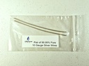 Pure Silver Generator Wires – 9999 Silver Electrodes – Pre-Cut 6-Inch 10 Gauge Wires – Fits LifeForce Generators