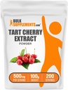 BulkSupplements.com Tart Cherry Extract Powder - Tart Cherry Supplement, Herbal Supplement - Antioxidant Source, Gluten Free, 500mg per Serving, 100g (3.5 oz) (Pack of 1)