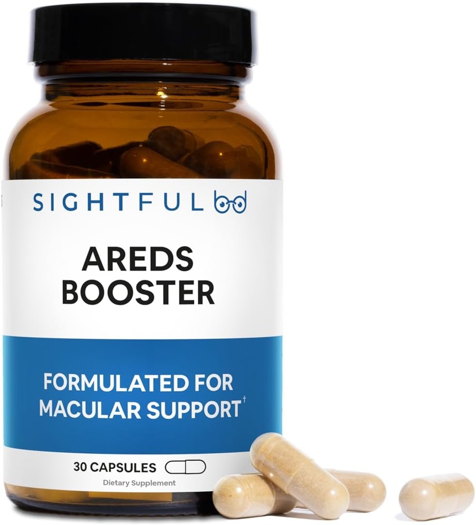 AREDS Booster Different Formula Than AREDS 2 | Contains Resveratrol, Quercetin, & Green Tea Extract | Antioxidants | 30 Count
