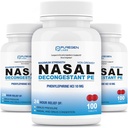 Puregen Labs Nasal Decongestant PE 3 Pack - 300 Tablets Total | Phenylephrine HCl 10 mg | Maximum Strength | Non Drowsy Nasal & Sinus Congestion Relief Due to Cold or Allergies