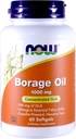 NOW Borage Oil 1000mg, 60 Softgels (Pack of 2)