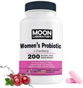 Women's Probiotic & Prebiotic, 200 Billion CFUs, 35 Unique Strains & Fibers. PH balance, Vaginal Health, UTI treatment, Digestione support, Immune boost. With Cranberry & D-Mannose. 60 Capsules