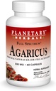 Planetary Herbals Agaricus Extract Full Spectrum Capsules, 500 mg, 60 Count