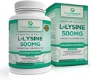PurePremium L-Lysine 500 mg Supplement - Essential Amino Acid with Maximum Strength - Immune Support Supplement - Pure Lysine 500mg for Fast Absorption - 7 Months Supply - 200 Tablets