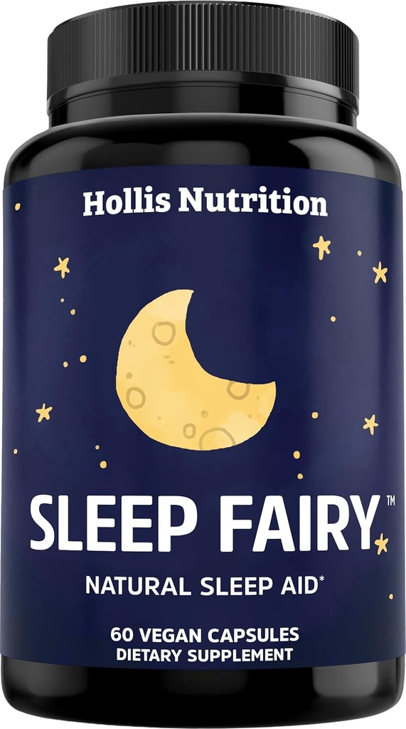 SLEEP FAIRY Natural Sleep Aid | Magnesium Glycinate 500mg, Melatonin 10mg, L-Theanine, B6, 5-HTP, GABA, Valerian Root & Ashwagandha | Herbal Sleeping Pills for Adults | Vegan Sleep Pills | MADE IN USA