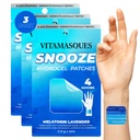 Vitamasques Sleep Patches for Adults, SnoozeMe Wellness Hydrogel Patch (3-Pack) - Sleeping with Lavender, Melatonin, & Valerian Root - Cruelty-Free, Korean Skin Care Sleep Patch
