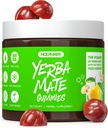 Yerba Mate Gummies - Yuzu & Ginger Flavor for Energy, Focus, Immunity & Cardio Health | Vegan, Non-GMO, Gluten-Free - 50 Natural Supplement Gummies