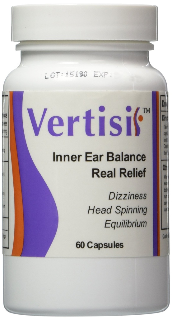 Eradicate Vertigo with Vertisil Guaranteed! (Single Bottle)60 Capsules; Eliminate Vertigo Fast. No Harmful Side Effects