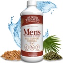 Buried Treasure: Men's Prostate Complete - Natural Herbal Formula Supplement w/ Saw Palmetto, Pygeum Bark, & Stine Nettles to Support Healthy Urinary & Prostate Function - 16 oz