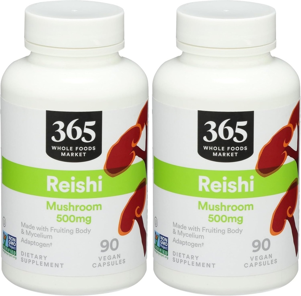 365 by Whole Foods Market, Reishi, 90 Count (Pack of 2)