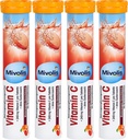 Mivolis Vitamin C effervescent Tablets - Dietary Supplements 4 Packs x 20 pcs | Germany