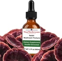 Reishi Tincture, Daily Supplement, Double Extracted for High Potency, 2 Fl oz, 60 doses