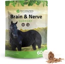Silver Lining Herbs Brain & Nerve Support Supplement for Horses - Horse Supplements for Focus, Mental Health & Brain Support - Contains Herbal Blend of Ginkgo, Gotu Kola, & More - 1 lb 60-Day Supply
