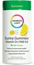 Rainbow Light - Sunny Gummies Vitamin D3 1000 IU, Support for Healthy Bones, Muscles, and Immunity in a Family-Friendly Chewable with Vitamin D3, Soy-Free, Gluten-Free, Sour Lemon, 50 Gummy Drops