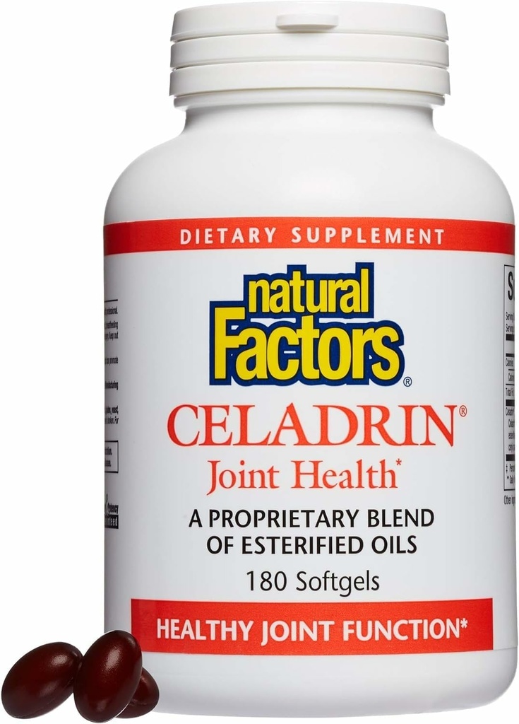 Natural Factors, Celadrin Joint Health, Promotes Flexibility, Mobility and Joint Function, 180 Softgels