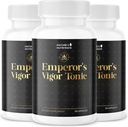 Emperor’s Vigor Tonic - 100% Natural Herbal Supplement | Non-GMO, No Stimulants, Easy to Use | 60 Capsules, 3 Month Supply | Made in USA
