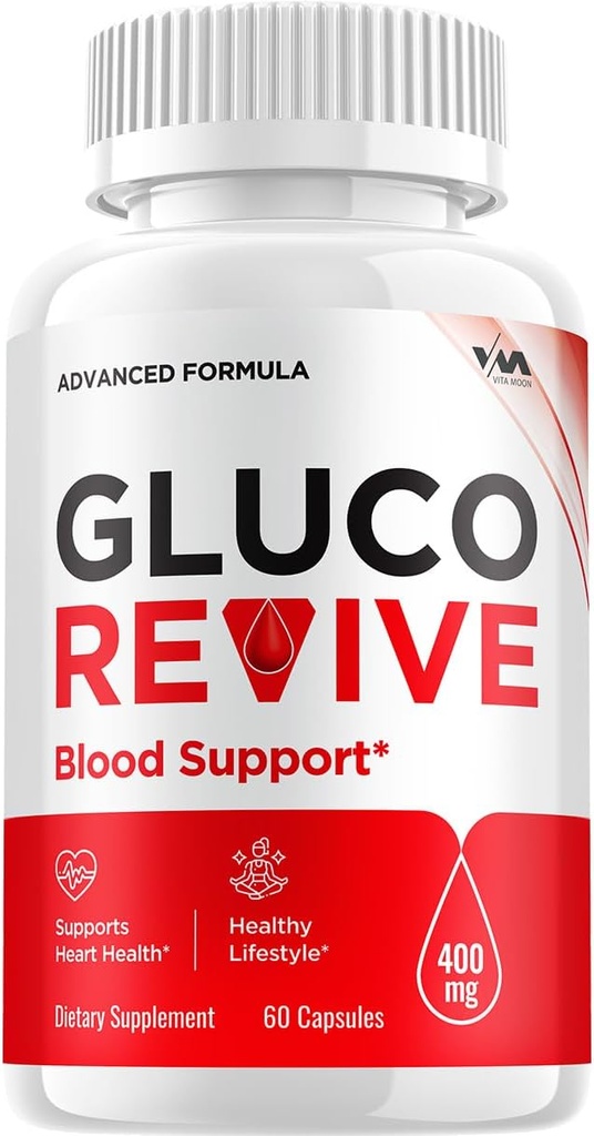 (1 Pack) Gluco Revive Supplement, GlucoRevive Capsule - Advanced Formula ReviveGluco, GlucoRevive Maximum Strength Reviews, 60 Capsules