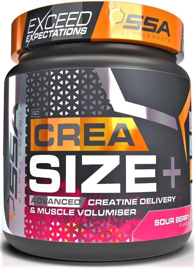 SSA Creatine Monohydrate Powder with D-Ribose for Muscle Gain and Volumization, Rapid Muscle Recovery | Pure Micronized Creatine | Time Release Blend | 1.2lb (Melon Candy)