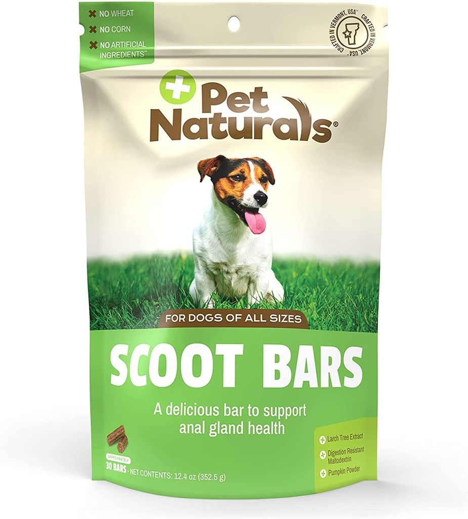 Pet Naturals Scoot Bars for Dogs, Digestive Support, Duck Flavor 30 count